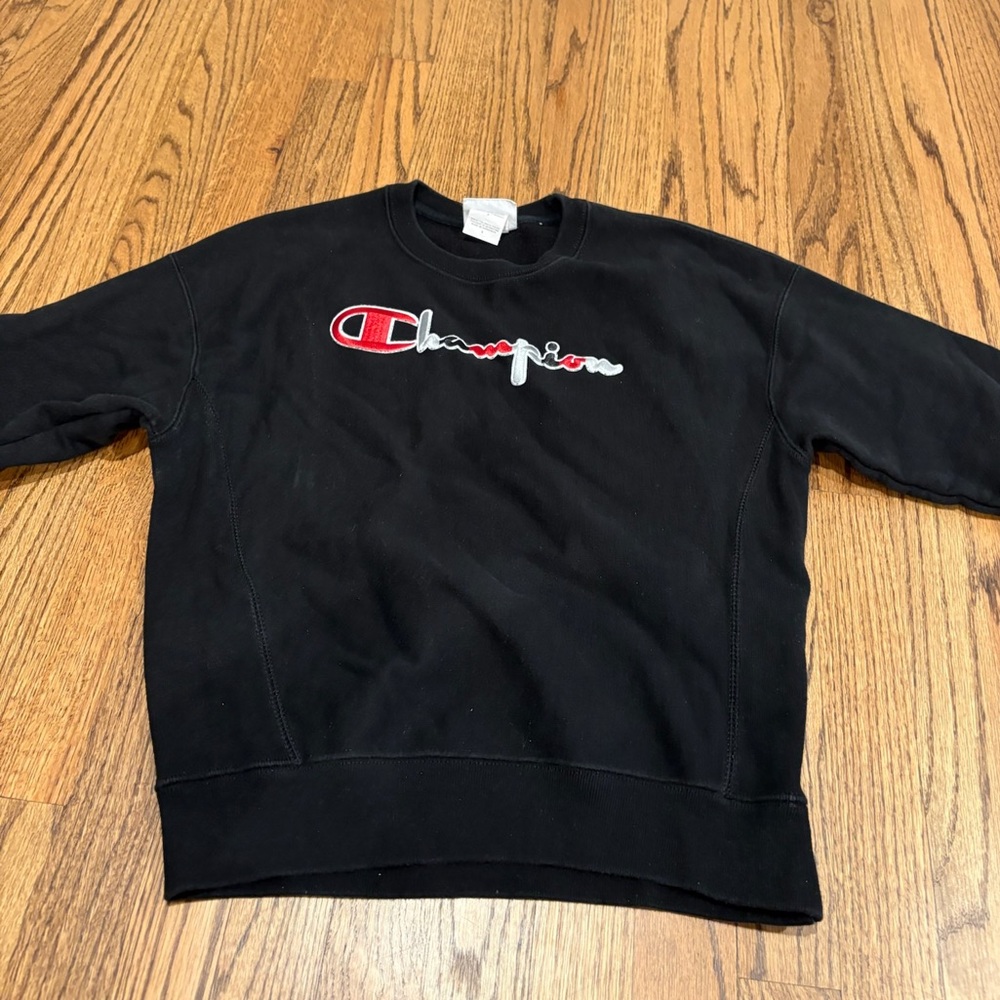 Champion black sweatshirt size small